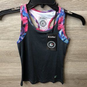 Killtec Girls 8 Black Lainada Jr Racerback Tanktop